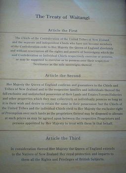 The Treaty of Waitangi  - English